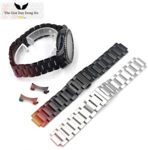 dây đồng hồ kim loại 3 hạt samsung gear s3
