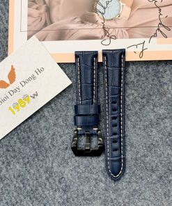 Dây Đồng Hồ Da Bò Ý Vân Cá Sấu - BYCS01 2 bo y van ca sau mau xanh