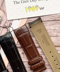 Dây da đồng hồ Tissot mo mặt sau