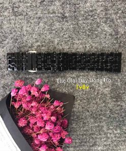 day dong ho kim loai mau den cao cap 1