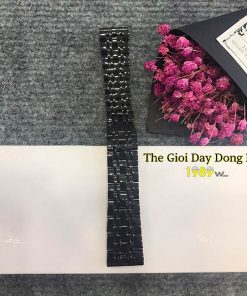 day dong ho kim loai mau den cao cap 4