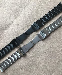 Dây Đồng Hồ Kim Loại Size 22mm Màu Bạc Seiko 5 2 day kim loai 3 hat khoa bam dau cong 1989 watch